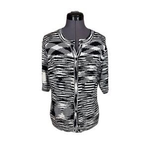 Jones New York Knit Half Sleeve Cardigan